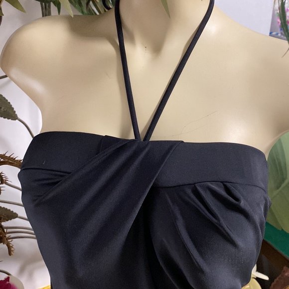 Blue Sky Strapless Bandeau 1 Pc Swimsuit - Picture 4 of 5